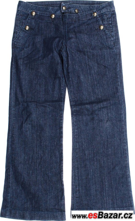 Dámské široké džíny s knoflíky MANGO