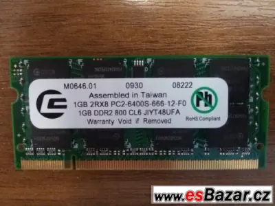 DDR2 1GB 800 MHz do notebooku
