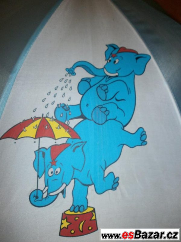Deštník dětský modrobílý - slon