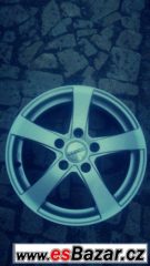 ALU disk DEZENT RE/16 rozměry: 6,50 + 16 ET 48.0 rozteč: 5/1