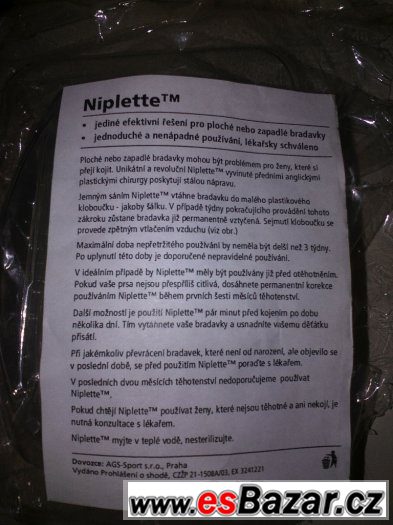 AVENT NIPLETTE 1ks