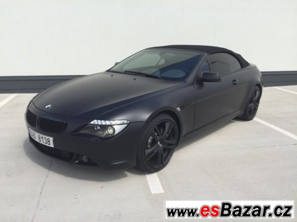 BMW Řada 6, 645 Ci Cabrio NOVÉ CZ !!!, kabriolet,