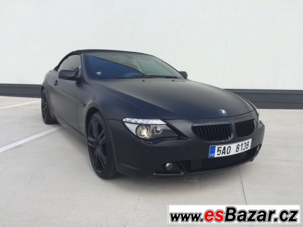 BMW Řada 6, 645 Ci Cabrio NOVÉ CZ !!!, kabriolet,