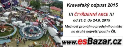 Kravařský odpust 2015 - pronájem prodejních míst