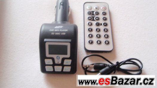 FM transmitter MP3 do auta s LCD 12V USB bluetooth SD nový