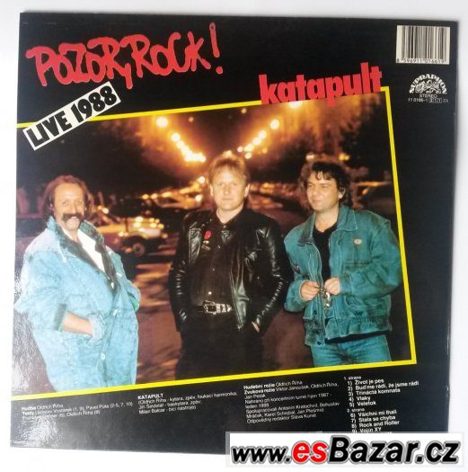 LP - katapult - pozor rock live 1988 - nové
