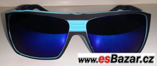 Sluneční brýle QuikSilver - černo-tyrkysové s proužky- nové