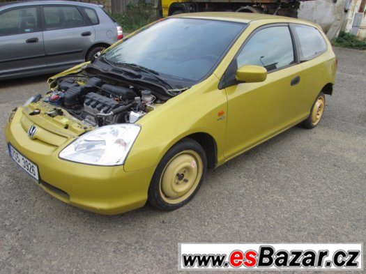 Náhradní díly Honda Civic 2001-2005 3dveř zboží ze 4 aut.