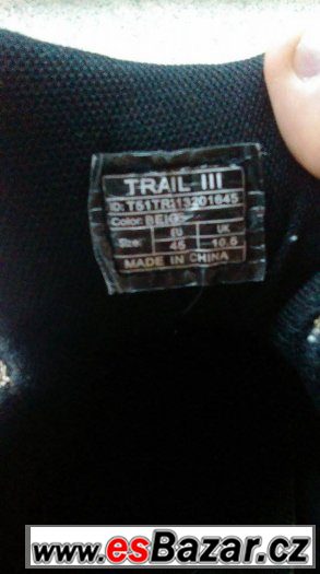 Nové trekingové boty F7 trail III, vel. 45