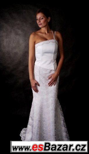 Elegantní svatební šaty- originál