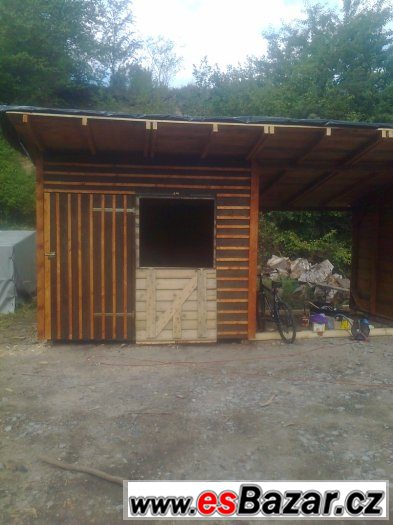 stáj(box) pro koně 6x3m s úložným prostorem na seno stáj(box) pro koně 6x3m s úložným prostorem na seno