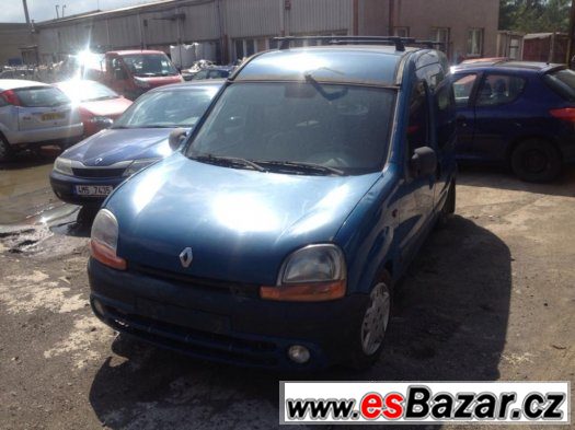 náhradní díly na Renault Kangoo 1.9D, 47kw, motor OK Typ F8Q