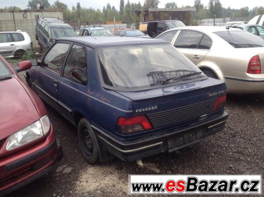 Prodám levně náhradní díly na Peugeot 309 1.9D 47kw typ moto