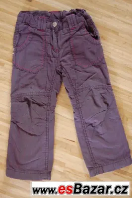 Zateplené kalhoty vel. 98