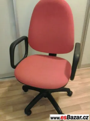 Židle kancelářská červená