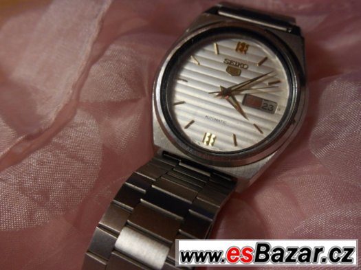 SEIKO Automatic - ocel, Aj a It den a datum - po repas SEIKO Automatic - ocel, Aj a It den a datum - po repas