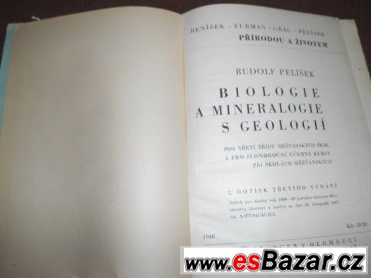 Biologie a Mineralogie s Geologií 1948 R. Pelíšek