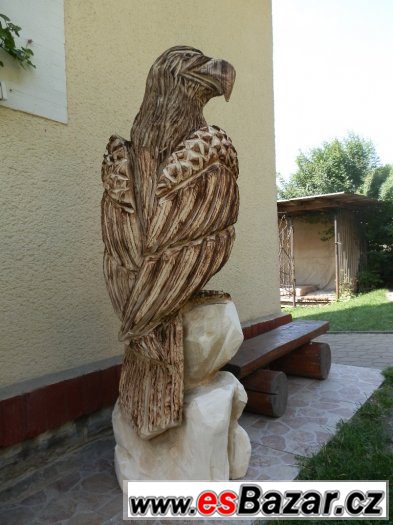 socha na zahradu, zahradní dekorace,dřevěná socha