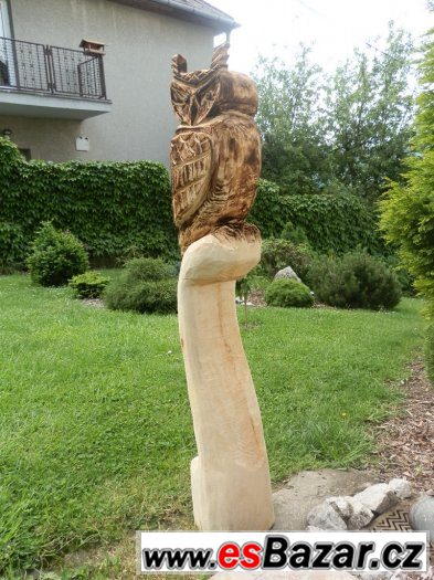 socha na zahradu, zahradní dekorace,dřevěná socha