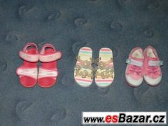 SLEVA -3 páry bot na léto - vel. 26-27 - délka stélky 17 cm