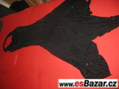 Večerní dámské šaty, dovoz Paříž, krásný materiálvel. 38-40