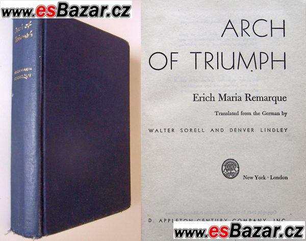 Erich Maria Remarque - Arch of Triumph (Vitězný oblouk), anglicky