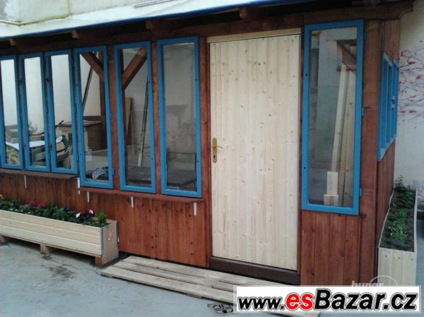 Prodej dřevěné verandy, chatky