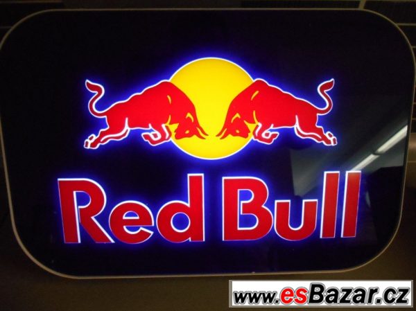 Svítící reklama Red Bull