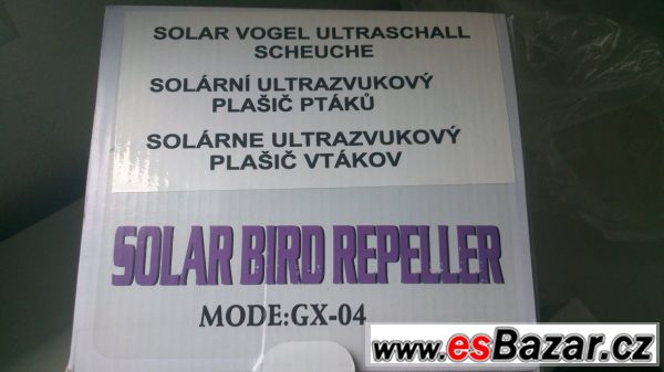 Solární ultrayvukový odpuzovač