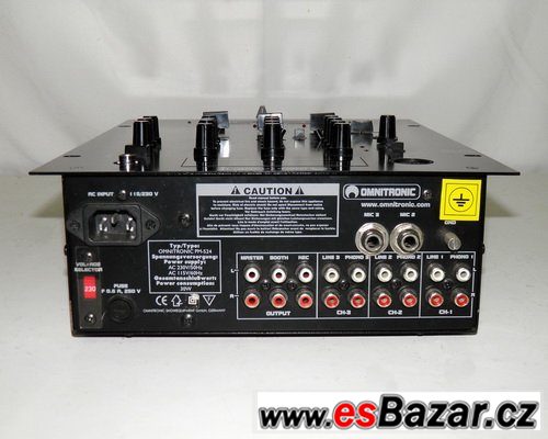 Mixážní pult Omnitronic Pro-Mixer.