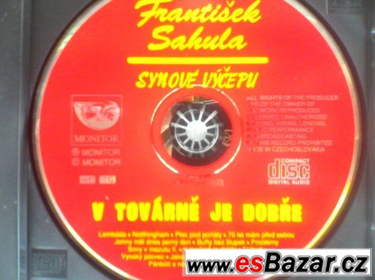 SAHULA-V TOVÁRNĚ JE DOBŘE (cd)