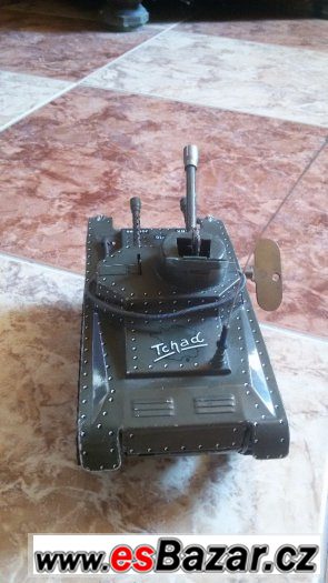 Plechový tank JOUSTRA Nº10 TCHAD TIN TANK PANZER 1960 MADE I