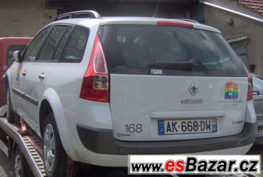 Renault Mégane II combi 1,5dCi r. v. 2007. Náhradní díly