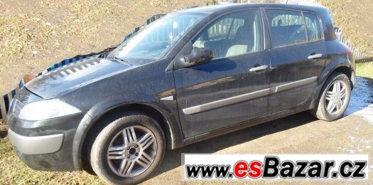 Renault Megane II 1,9DCi 88kW - rok 2004 - Náhradní díly