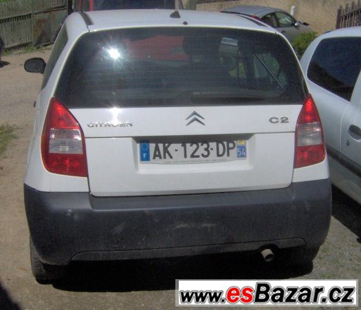 Citroen C2 1.4HDi, r. v. 2007 - Náhradní díly