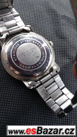 hodinky pánské kovové garden paris střbrné ručičkové