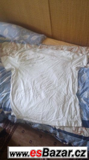 gant bílé pánské triko vel 3xl xxxl znak na hrudi nezažloutl
