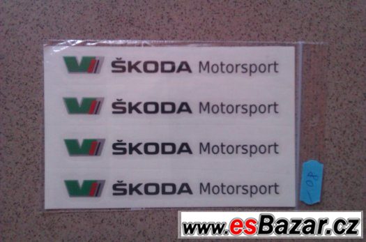 kvalitni samolepky skoda motorsport na kliky dveri kvalitni samolepky skoda motorsport na kliky dveri