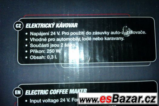 kavovar uplne novy  24v