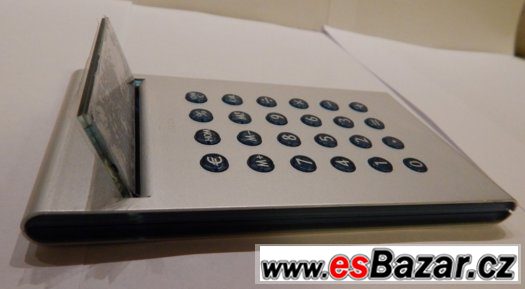 Kalkulátor hliníkový Lexon Zero2 (EURO)