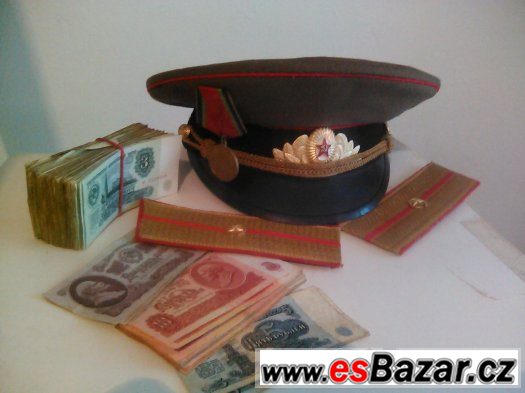 Prodam Dnepr Ural  vojenska cepice, ruble,medaile,Lenin