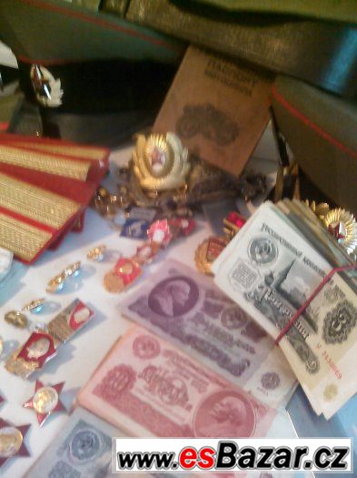 Prodam Dnepr Ural  vojenska cepice, ruble,medaile,Lenin