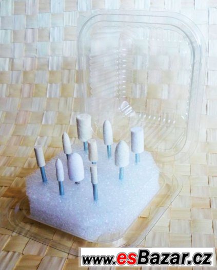 Nová sada 10 ks leštících tělísek pro mini a mikro nářadí