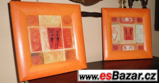 SERIE OBRAZU - 4 kusy 23x23 cm SERIE OBRAZU - 4 kusy 23x23 cm