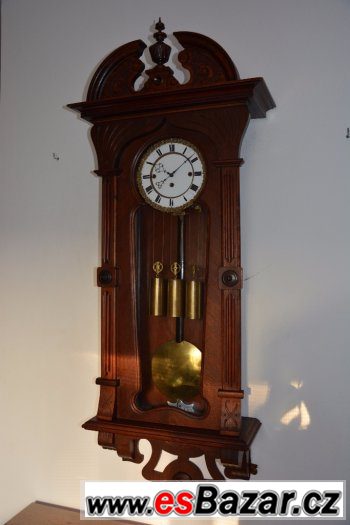 Starožitné 3-závažové vídeňské hodiny r 1880