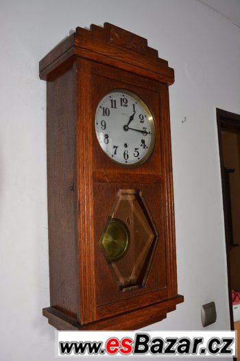 Starožitné skříňové hodiny Vedette - čtvrtky-westminster
