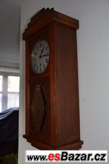 Starožitné skříňové hodiny Vedette - čtvrtky-westminster