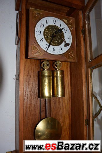 Starožitné 2-závažové hodiny Kienzle r1915