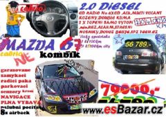 MAZDA 6 KOMBI 2,0 DIESEL ALU KLIMA SPOTREBA 7;1-7,9L/100KM N
