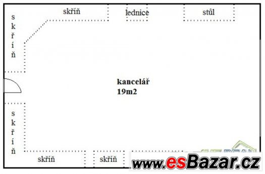 Pronájem kanceláře (19m2) v Praze 9 (Vysočany)